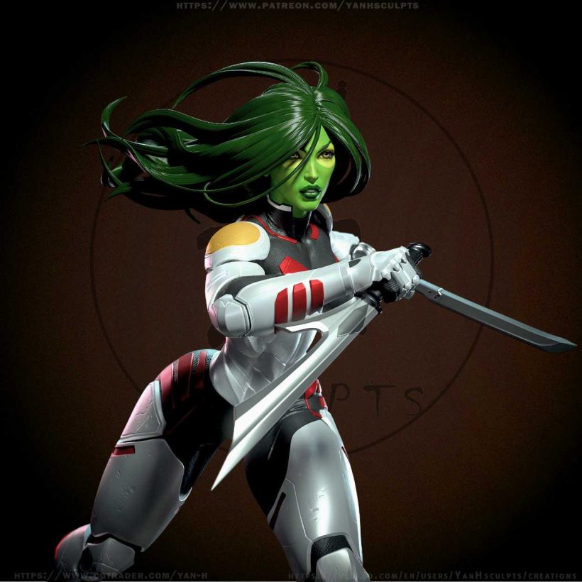 Gamora sfw nsfw - STL - STL 3D print files
