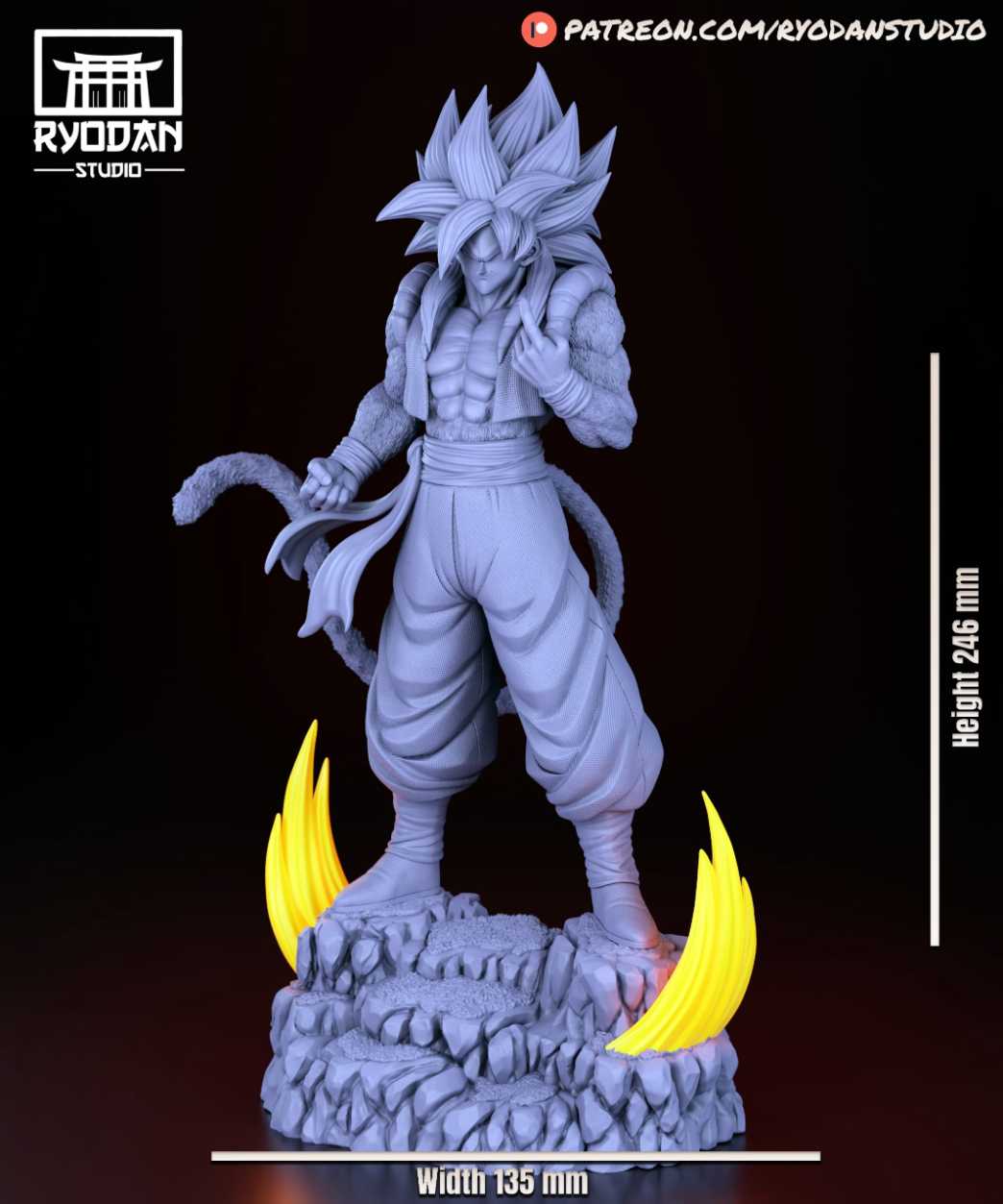 Gogeta SSJ4 - STL 3D print files