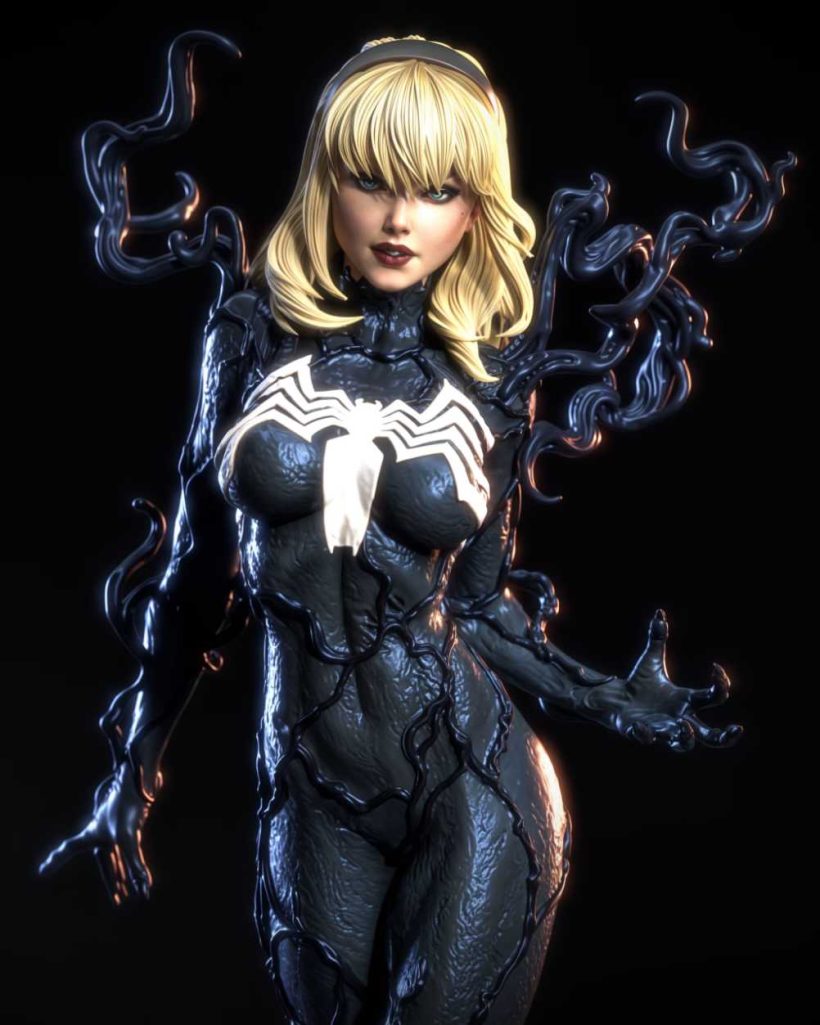 Gwen Venom only nsfw STL - STL 3D print files