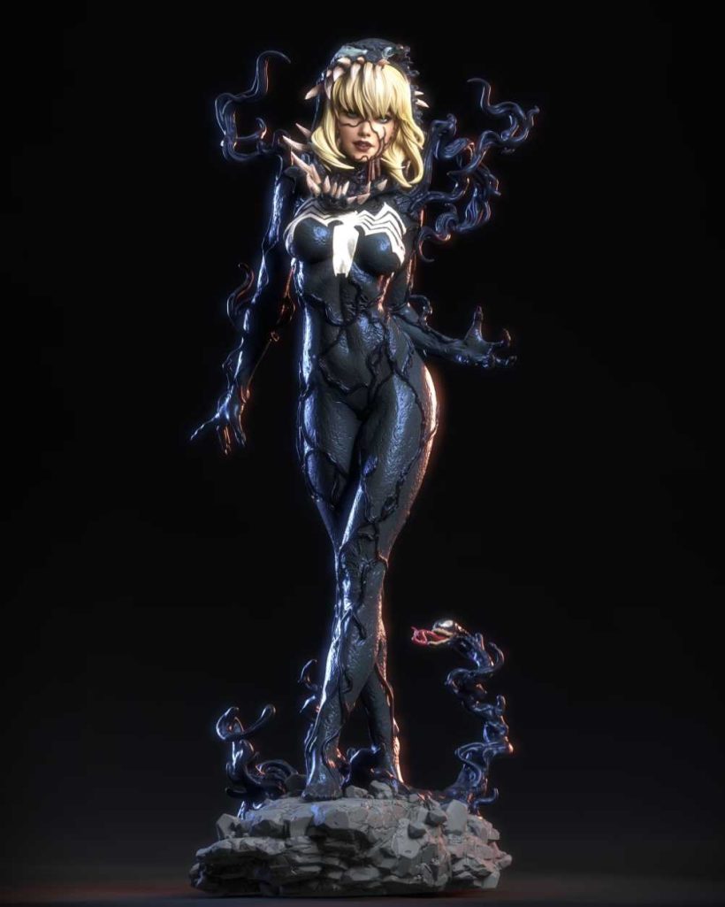 Gwen Venom only nsfw STL - STL 3D print files