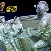 Han And Greedo Diorama - STL 3D print files
