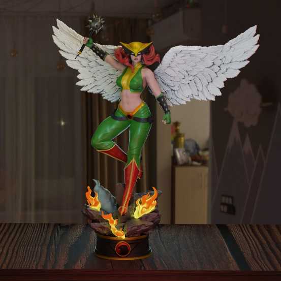 Hawk Girl 2 - STL 3D print files