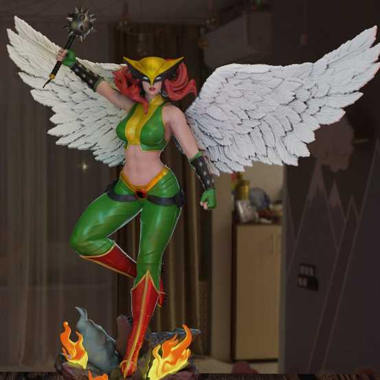 Hawk Girl 2 - STL 3D print files