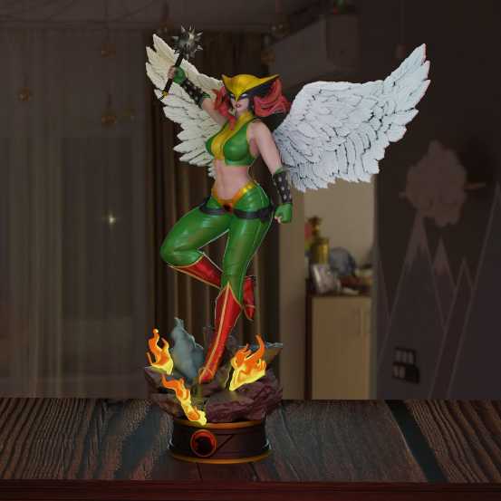 Hawk Girl 2 - STL 3D print files