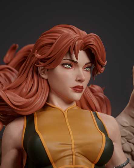 Hawk Girl 2 - STL 3D print files
