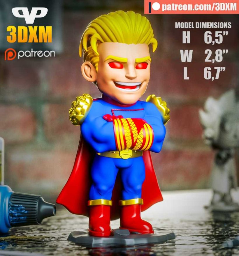 Homelander Chibi 2 - STL 3D print files