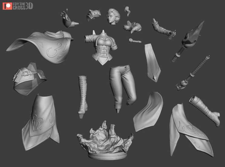 Jaina Proudmoore 2 - STL 3D print files