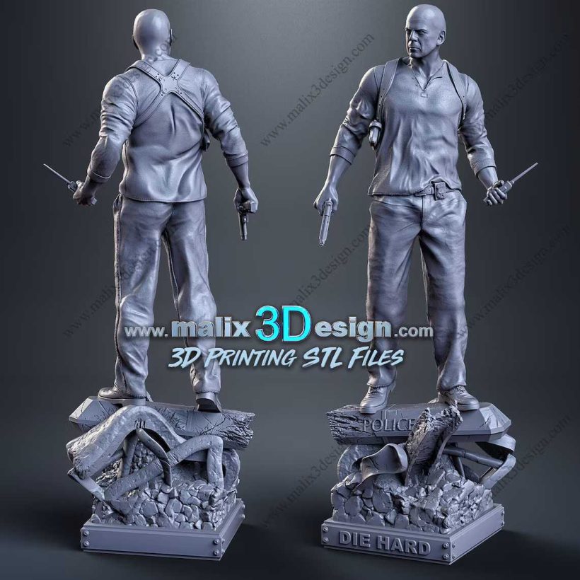 John Mcclane Die Hard - STL 3D print files