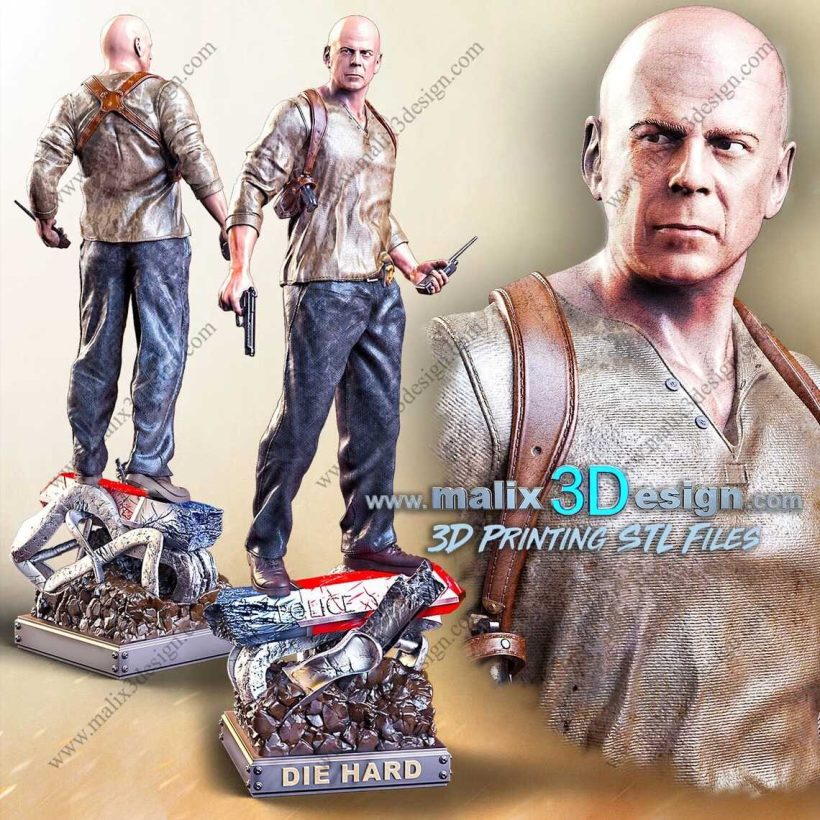 John Mcclane Die Hard - STL 3D print files