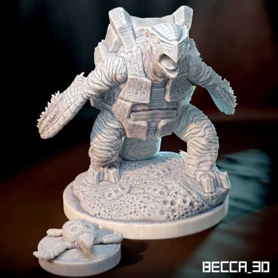 Kaijumon Archeopterix Aurorasaur Sea Turtle - STL 3D print files