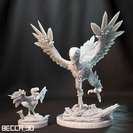 Kaijumon Archeopterix Aurorasaur Sea Turtle - STL 3D print files