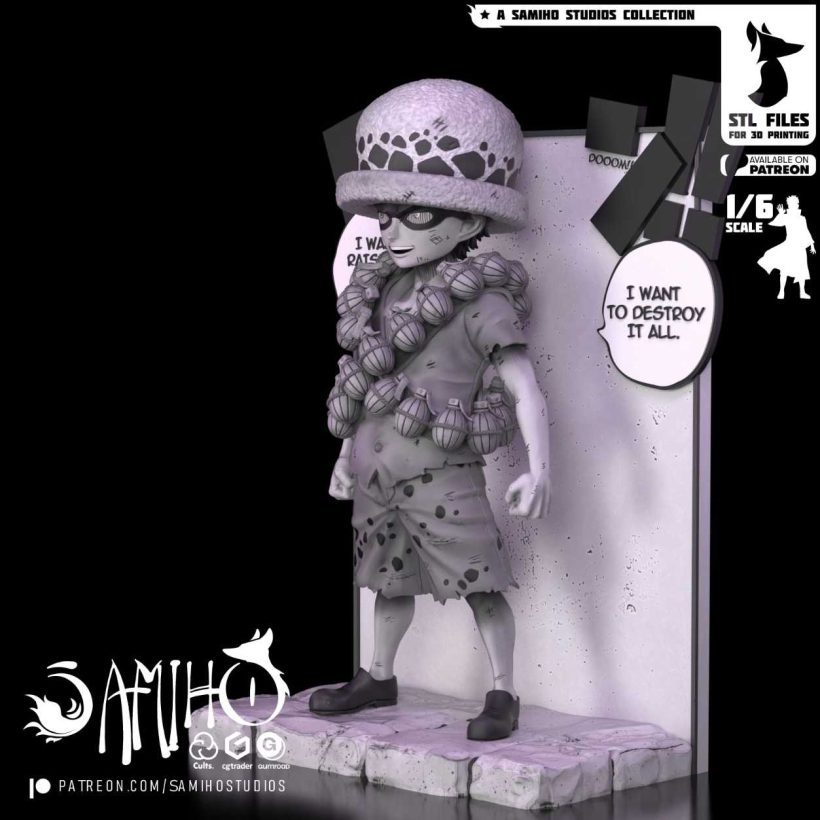 Kid Trafalgar Law - STL 3D print files