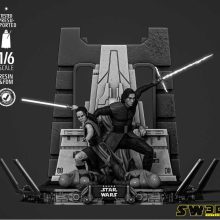 Kylo Ren And Rey Diorama - STL 3D print files