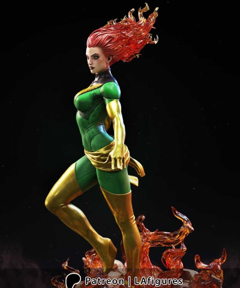 L.A. Figures X-Men Phoenix - STL 3D print files