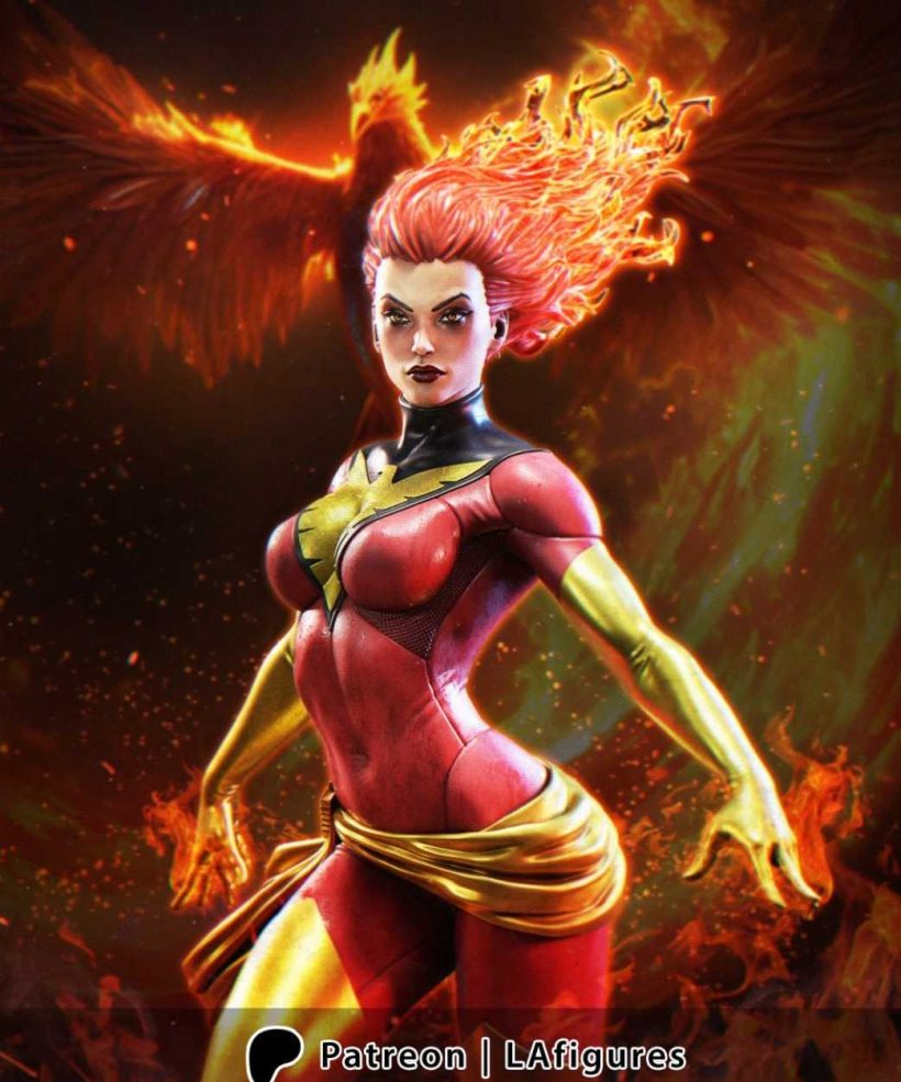 L.A. Figures X-Men Phoenix - STL 3D print files