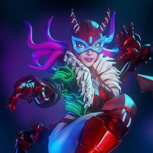 La Diabla - Cyberpunk Luchadora - STL 3D print files