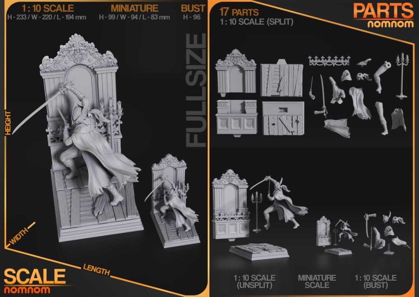 Lady Maria 2 - STL 3D print files