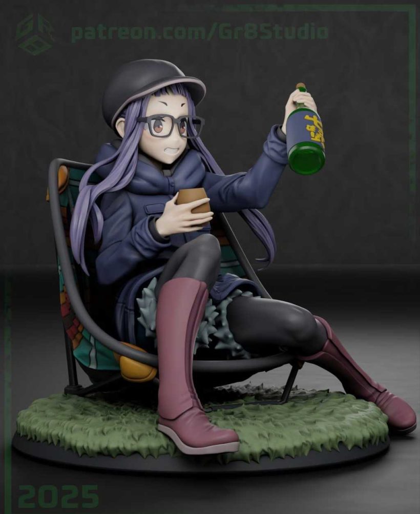 Laid Back Camp - Chiaki Ogaki - STL 3D print files