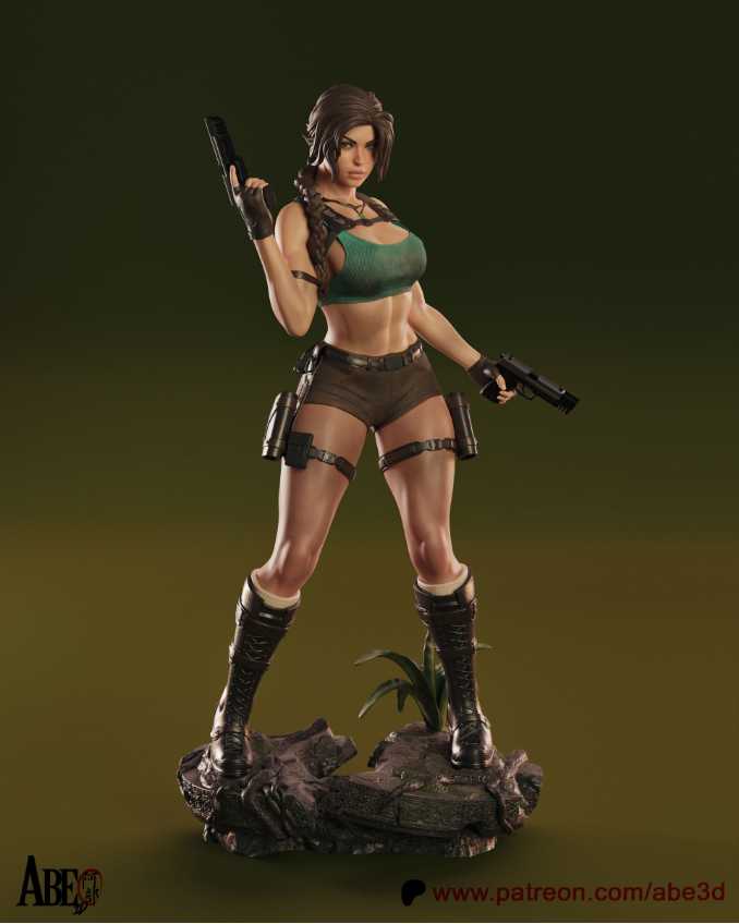 Lara Croft Sfw Nsfw Tested - STL 3D print files