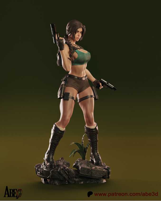 Lara Croft Sfw Nsfw Tested - STL 3D print files