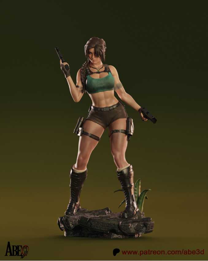 Lara Croft Sfw Nsfw Tested - STL 3D print files