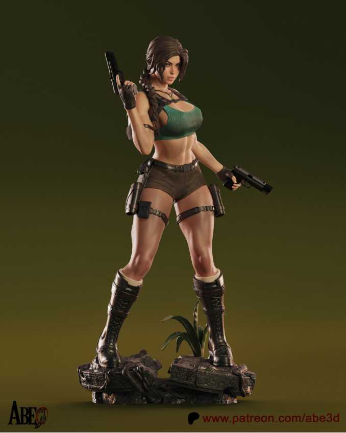 Lara Croft Sfw Nsfw Tested - STL 3D print files