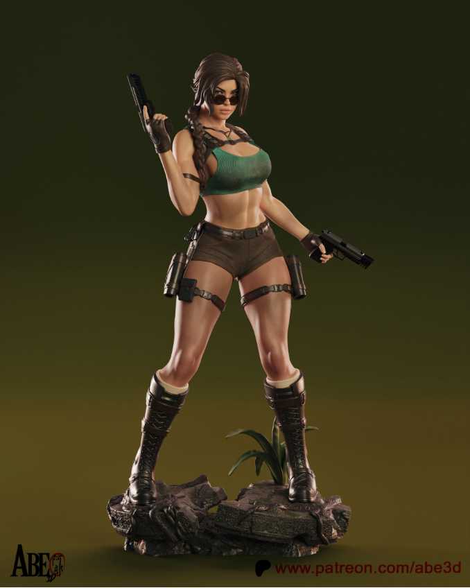 Lara Croft Sfw Nsfw Tested - STL 3D print files