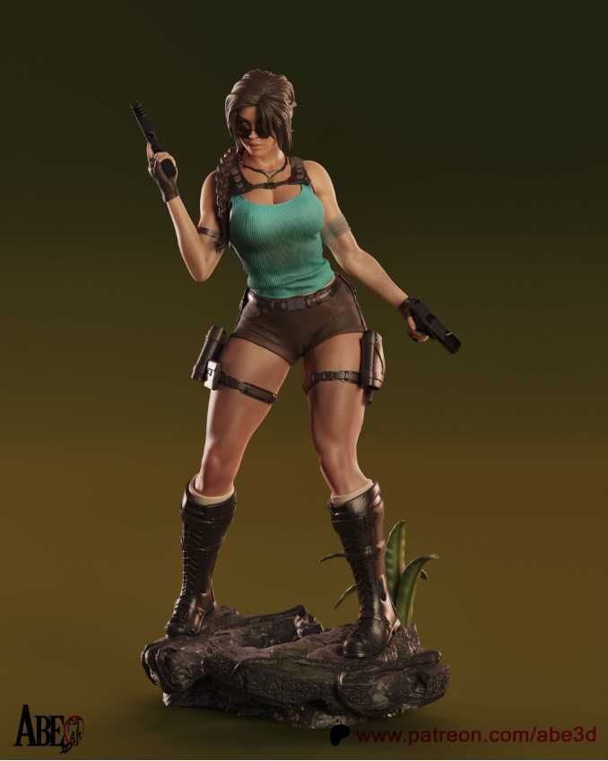Lara Croft Sfw Nsfw Tested - STL 3D print files