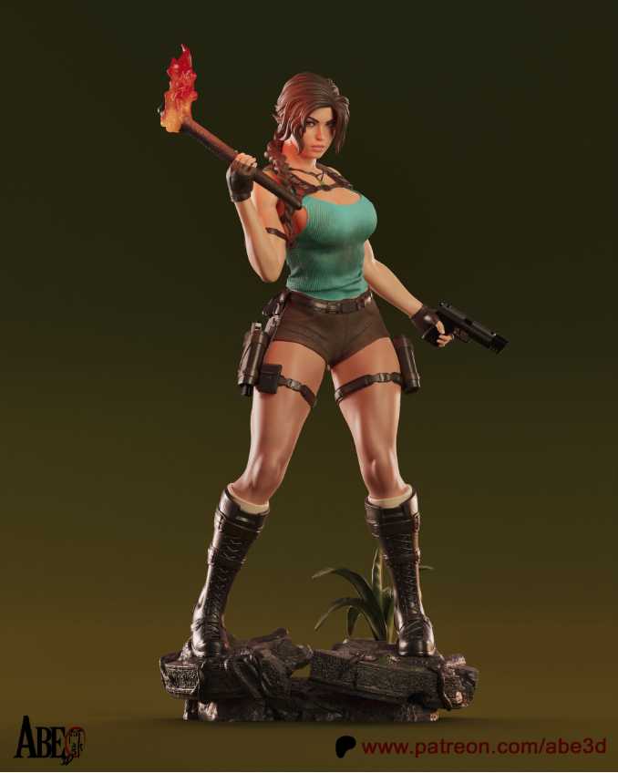 Lara Croft Sfw Nsfw Tested - STL 3D print files