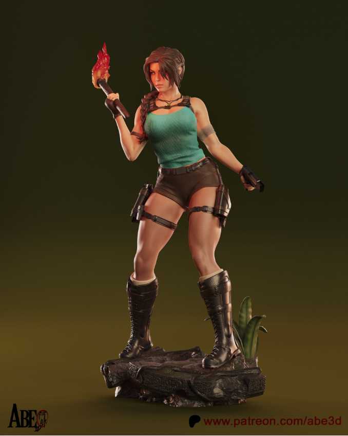 Lara Croft Sfw Nsfw Tested - STL 3D print files