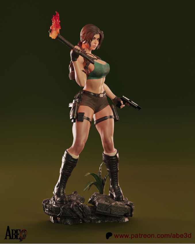 Lara Croft Sfw Nsfw Tested - STL 3D print files