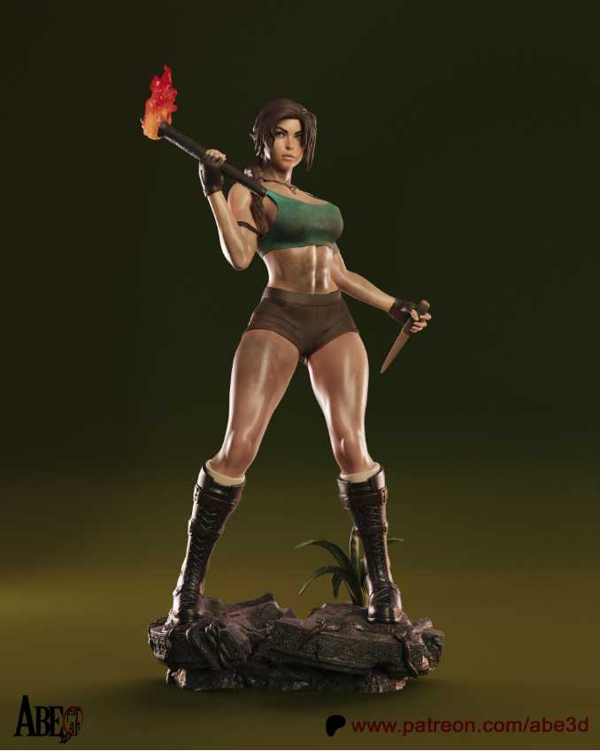 Lara Croft Sfw Nsfw Tested - STL 3D print files