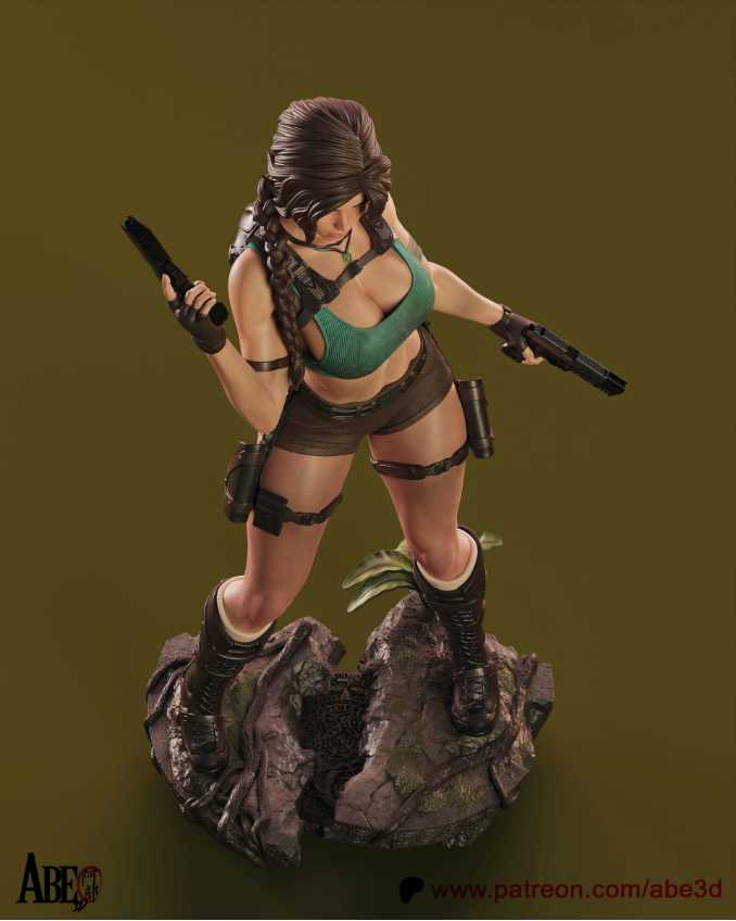 Lara Croft Sfw Nsfw Tested - STL 3D print files
