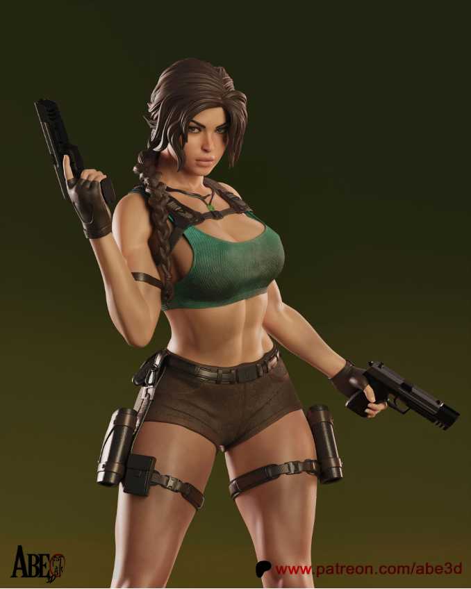 Lara Croft Sfw Nsfw Tested - STL 3D print files