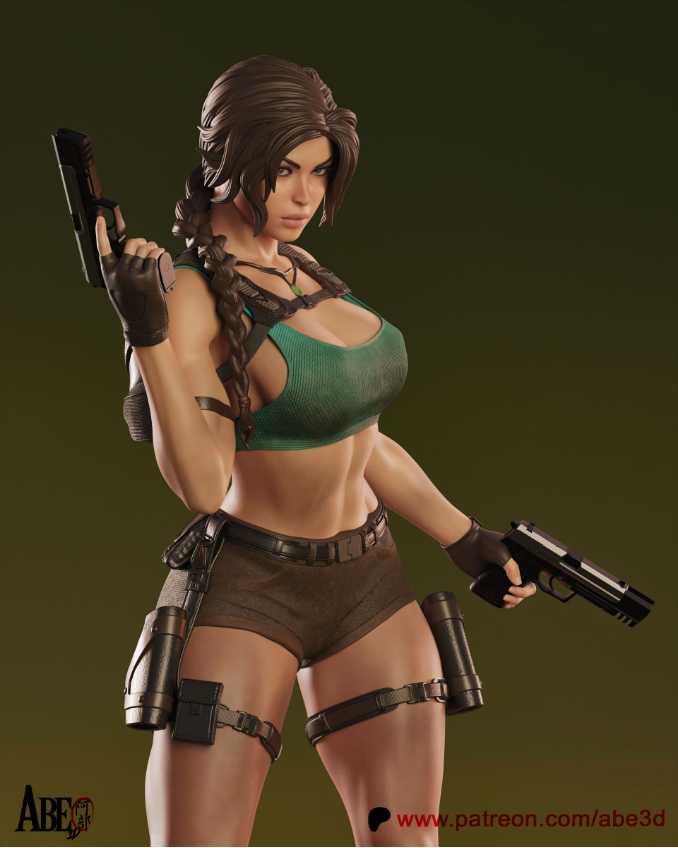 Lara Croft Sfw Nsfw Tested - STL 3D print files