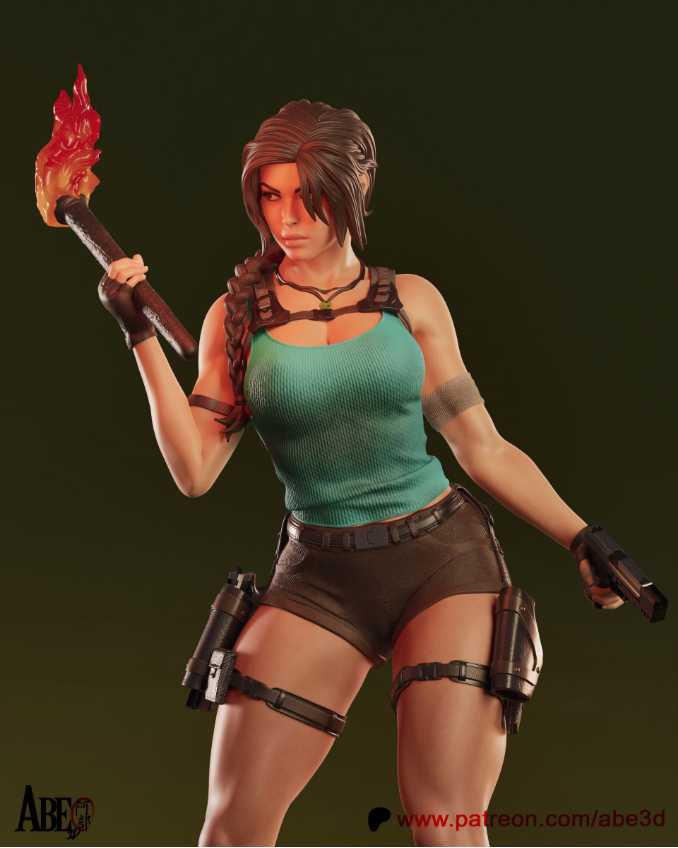 Lara Croft Sfw Nsfw Tested - STL 3D print files