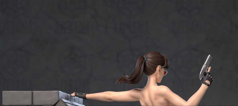 Lara Croft - sfw - nsfw- stl - STL 3D print files
