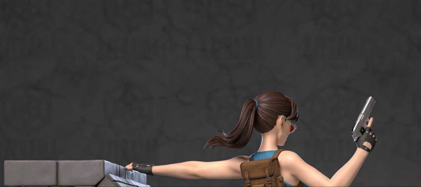 Lara Croft - sfw - nsfw- stl - STL 3D print files