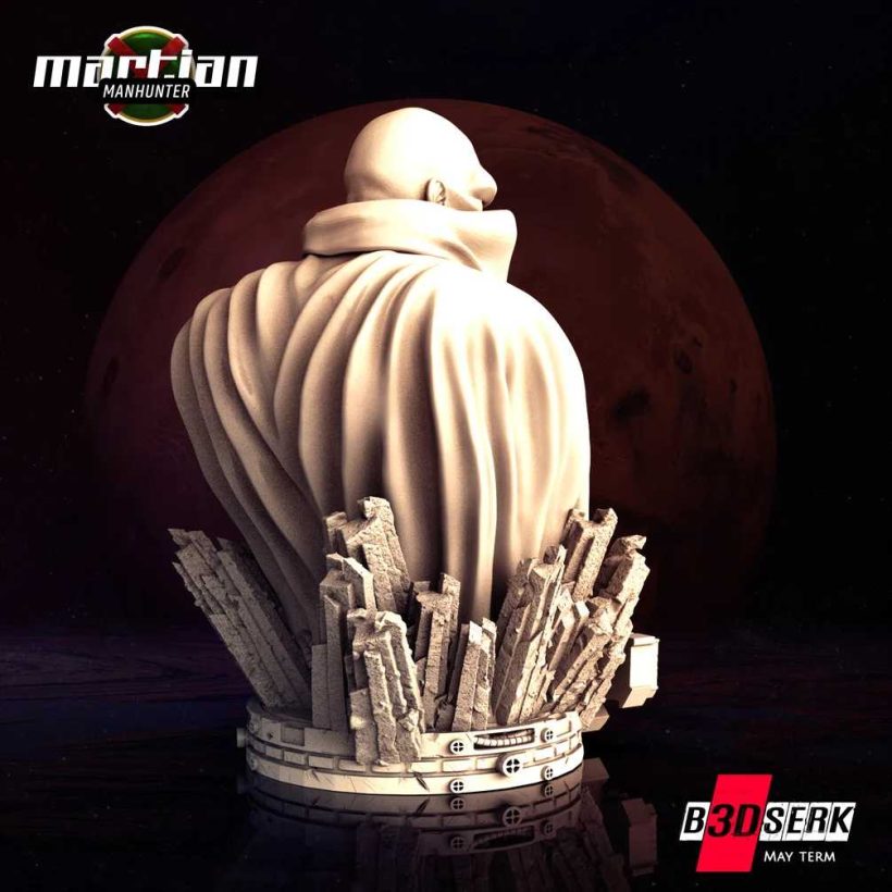 Martian Manhunter Bust Verified - STL 3D print files