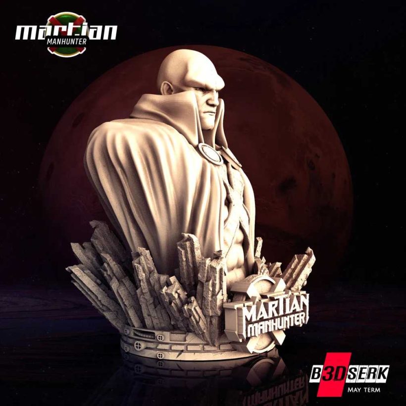 Martian Manhunter Bust Verified - STL 3D print files