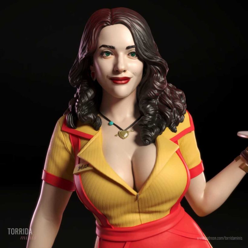 Max Black Two Broke Girls - STL 3D print files