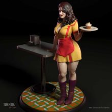 Max Black Two Broke Girls - STL 3D print files