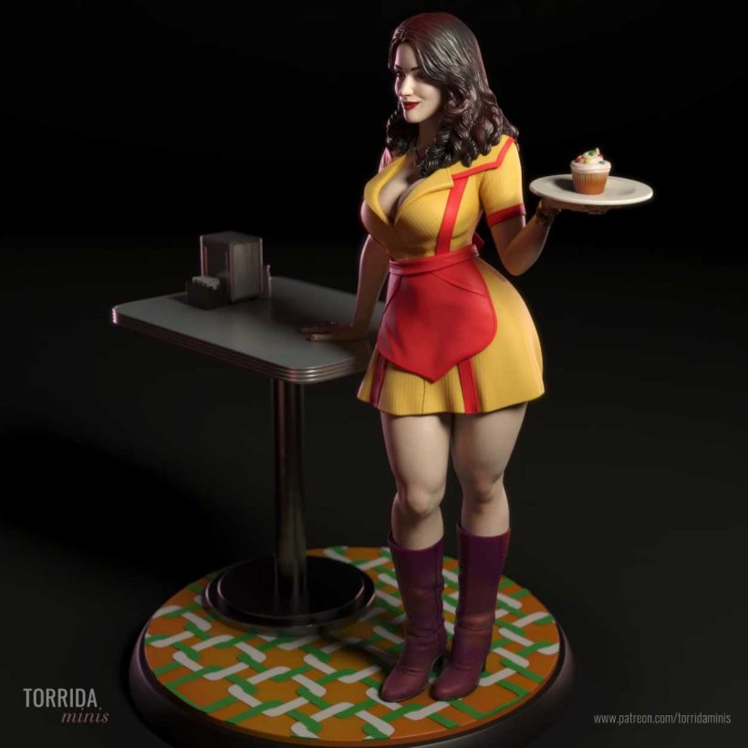 Max Black Two Broke Girls - STL 3D print files