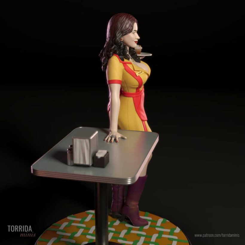 Max Black Two Broke Girls - STL 3D print files