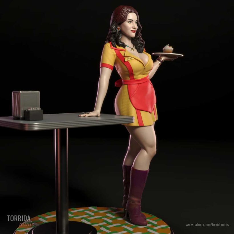 Max Black Two Broke Girls - STL 3D print files