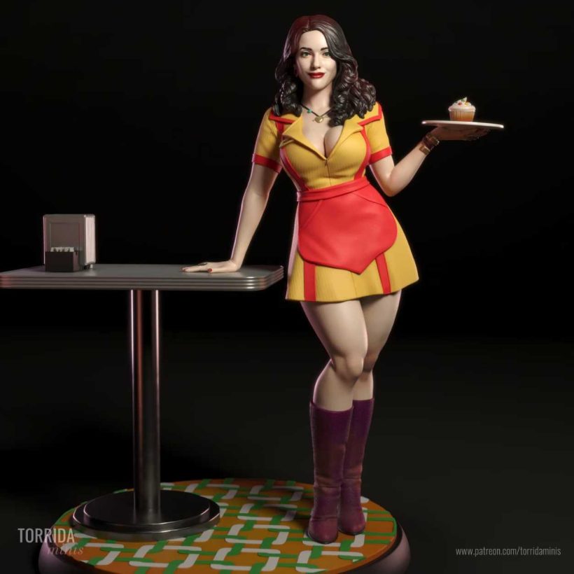 Max Black Two Broke Girls - STL 3D print files