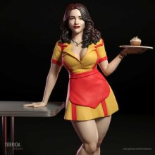 Max Black Two Broke Girls - STL 3D print files