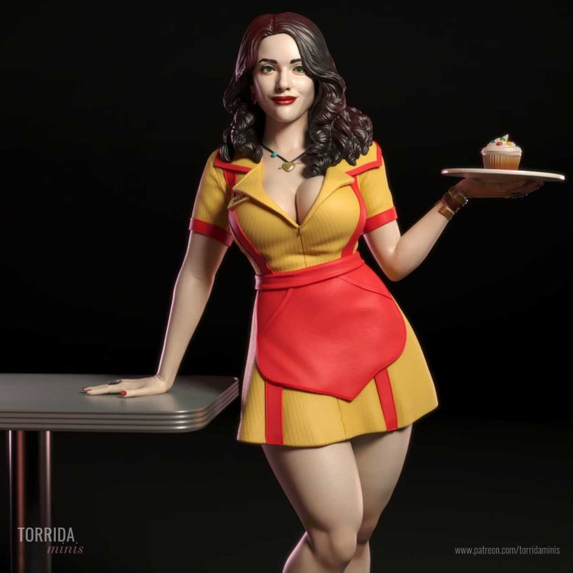 Max Black Two Broke Girls - STL 3D print files