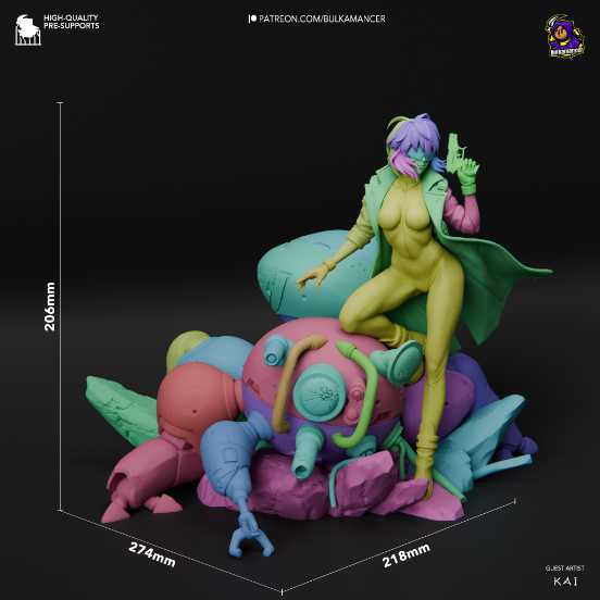 Motoko Kusanagi (Ghost in the Shell) - STL 3D print files