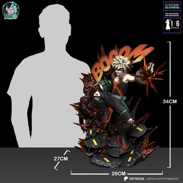 My Hero Academia - Bakugo - STL 3D print files